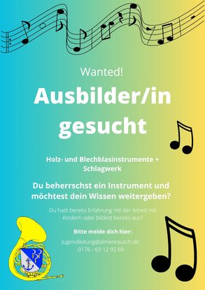 Ausbilder/-innen gesucht! Ausbilder/-innen gesucht!